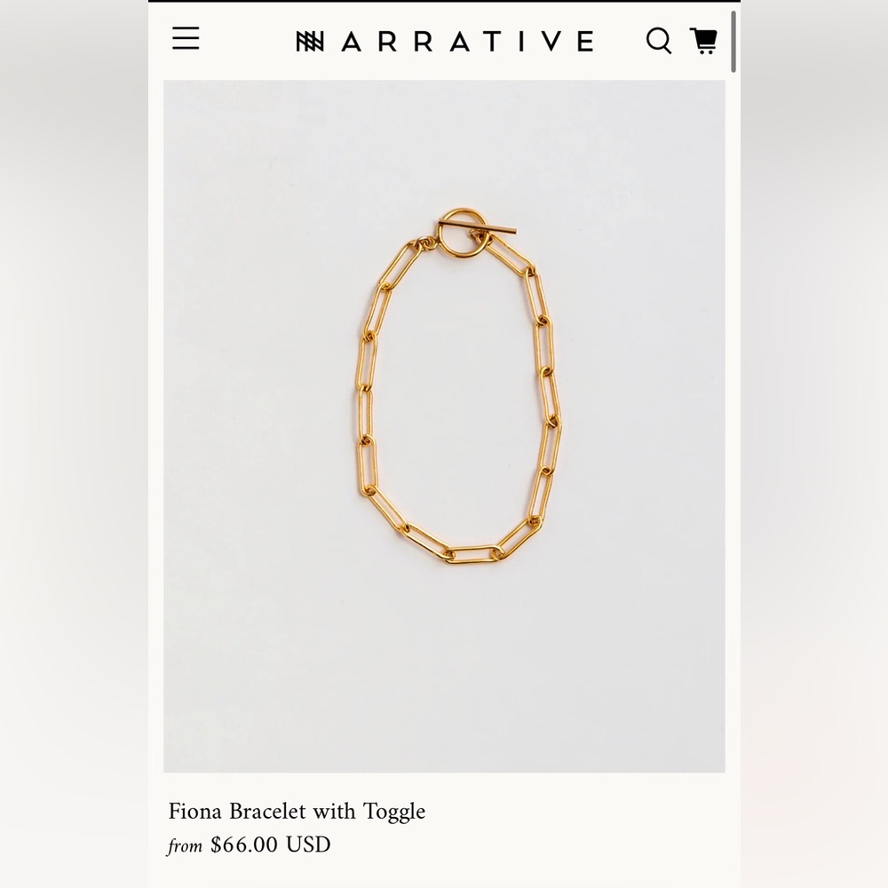 Narrative Link Bracelet
